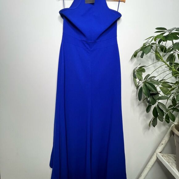 Chic Blue Maxi Dress with Flowing Silhouette - Picture 6 of 7